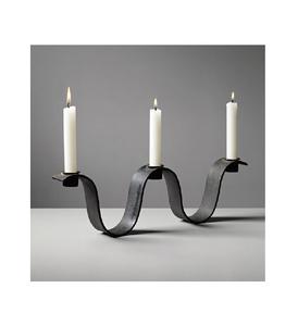 Juego de candelabros Royal Touch de 3 elegantes y tranquilos para decoración navideña del hogar forma cilíndrica candelabro - Product Image 3
