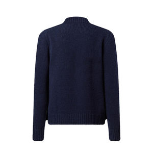 Pull en laine mélangée de luxe à col rond en tricot intarsia de qualité supérieure, style respirant, surdimensionné, marque privée, pull d'hiver - Product Image 2