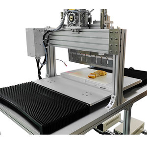 Usine Semi-Automatique Double 300mm Couteau À Ultrasons Alimentaire Cutter Gâteau Au <span class=keywords><strong>Chocolat</strong></span> Légumes Machine De Découpe pour La Préparation De Collations - Product Image 1