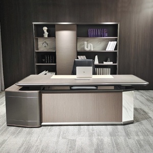 Escritorio Ejecutivo Moderno de Madera, Muebles de Oficina Ecológicos con Almacenamiento - Product Image 2