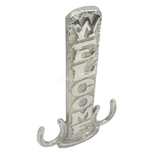 Plaque murale en aluminium massif avec revêtement en laiton doré sculpté à la main Design de bienvenue Plauque murale en métal Accessoires européens - Product Image 5