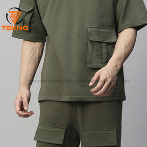 Conjuntos de camisetas casuales Ropa de entrenamiento personalizada para hombres Camiseta y conjunto corto para hombres Conjuntos de fitness para gimnasio - Product Image 6