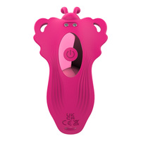 App-gesteuerter Vibrations-Slip Tragbarer Klitoris-Stimulator für Frauen Silikon-Schmetterling Slip-Vibrator Erotik-Spielzeug für Erwachsene