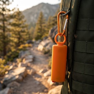 Funda de Silicona para Encendedor J6, con Mosquetón y Llavero, Resistente al Agua, Accesorio para Camping y Senderismo, con Logotipo Personalizado - Product Image 1