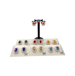 Pendientes AD Premium para niñas en pulido de oro y plata de doble tono Diseños elegantes y asequibles a precio mayorista - Product Image 6