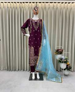 TOP TENDENCIA CON KOTI SEQUANCE TRABAJO BORDADO Y PANTALÓN CON DUPATTA - Product Image 3