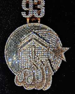 Collier pendentif pour homme en argent 925 de haute qualité, hip-hop, personnalisé avec moissanite et diamants VVS, design attrayant, bijoux - Product Image 3