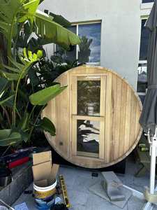 Sauna extérieur en cèdre rouge canadien avec vue panoramique - Product Image 3