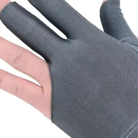 Gant de billard professionnel unisexe à 3 doigts Impex en Spandex avec protection UV, fermeture auto-agrippante, logo personnalisé, pour billard en extérieur