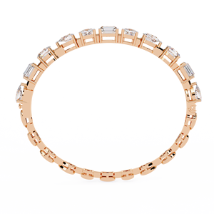 Mixed Cut Diamond Tennis <b>Bracelet</b> in Lab Grown Multi Shape 10k 14K 18k Gold | Emerald Princess Pear Round Designer Jewellery - Product Image 4
