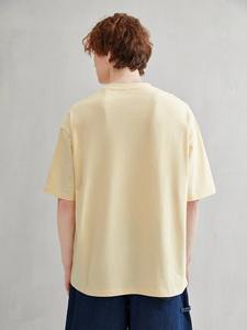 Camiseta Casual de Cuello Redondo para Hombre, Venta al Por Mayor de Fábrica, Tejido de Poliéster y Algodón, Manga Corta, Básica - Product Image 3