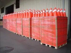Conos DE TRÁFICO DE PVC Conos flexibles de seguridad vial Conos de tráfico naranjas Hecho en Taiwán - Product Image 5