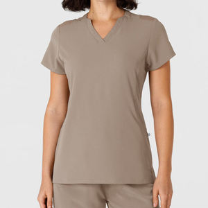 Uniformes hospitalarios con cuello en V, ropa de trabajo flexible, suave y profesional, ropa de protección ligera y duradera - Product Image 5