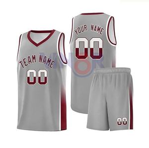 เครื่องแบบบาสเกตบอลโพลีเอสเตอร์100% เครื่องแบบบาสเกตบอลคุณภาพดีเครื่องแบบบาสเก็ตบอลดีไซน์ใหม่สั่งทำ - Product Image 5