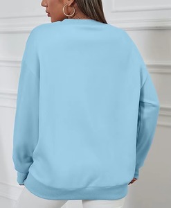 Streetwear surdimensionné poids lourd logo personnalisé OEM unisexe coton imprimé sweats à capuche col rond manches longues hiver automne - Product Image 2