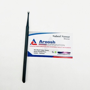 Professional Grade Solid Stainless Steel Ended Cuticle Nail Pushers High Quality Plasma Black for Use on Fingers - Product Image 5