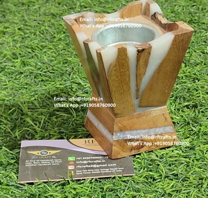 Mini quemador Bukhoor de madera y resina con estilo Medkhan Ideal para regalar fragancia y decoración del hogar - Product Image 5