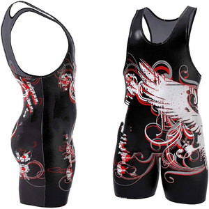 Customized Factory Wholesale <b>Weightlifting</b> Uniform High Quality Professional <b>Weightlifting</b> Uniforms Men's Wrestling <b>Singlets</b> - Product Image 5