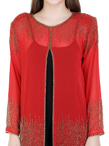 แจ็กเก็ตปักเลื่อมแบบทางการของผู้หญิงหรูหราพร้อมลูกปัดชุดเดรสปาร์ตี้วันหยุดตอนเย็นแฟชั่นสำหรับผู้ใหญ่หรูหรา2025 - Product Image 2