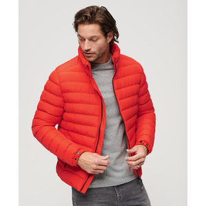 Venta al por mayor de chaquetas acolchadas de secado rápido para hombre, impermeables, de algodón, tejidas, con cierre de cremallera, bolsillos, colores personalizados, OEM al por mayor - Product Image 2