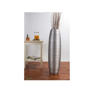 Silver Aluminum flower <b>vase</b> Hotel and Restaurant Handmade Flower <b>Vases</b> Hot Selling and High Quality Home Decoration - Product Image 1