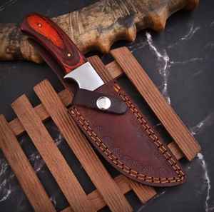 Couteau de chasse à dépecer fait main en acier à haute teneur en carbone de qualité supérieure avec manche et étui en cuir fin, couteaux en acier personnalisés - Product Image 4