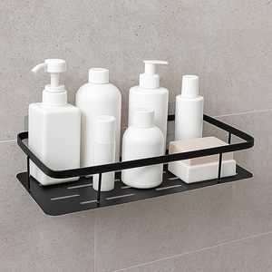 Metal Rack Wall Mounted Storage Organizer Iron Shelf for Home <b>Bathroom</b> Kitchen Entryway - Product Image 6