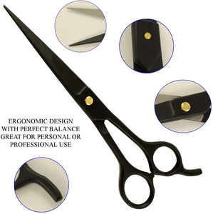 Salon de coiffure professionnel coiffure coupe amincissement ciseaux ciseaux coiffure or tranchant lame de rasoir ciseaux - Product Image 5