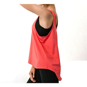 Débardeur en satin pour femme, dernier design, pour la course à pied, la salle de sport, le fitness, le yoga, l'entraînement, logo personnalisé sur le devant, respirant, séchage rapide - Product Image 2