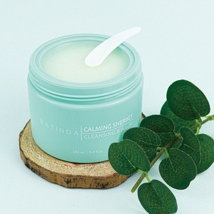Natinda 100mL Calming Sherbet Bálsamo limpiador Korean K Beauty Cuidado facial Todos los tipos de piel Etiqueta privada Limpiador facial Blemish - Product Image 5