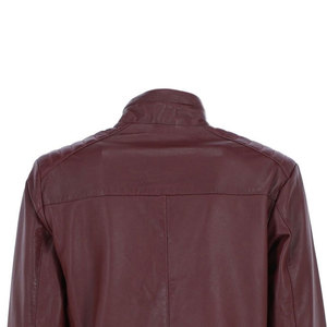Competitive Price Men Genuine Leather Jackets Winter Turn-<b>down</b> Collar Front Logo All Sizes Custom Made - Product Image 4