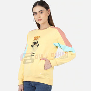 Sudadera de mujer con tela transpirable y dobladillo acanalado para sudadera informal de estilo callejero para mujer - Product Image 4