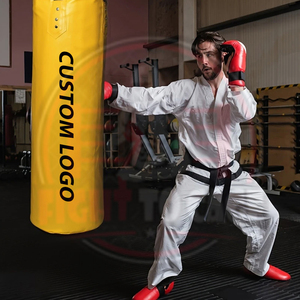 กระสอบทรายหนังหนักแบบกำหนดเอง ปี 2025 เหมาะสำหรับเทควันโด มวยไทย พร้อมตะขอโซ่โลหะ - Product Image 3