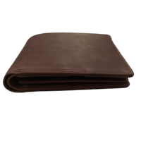 Dompet lipat tiga kulit asli, dompet kulit asli kualitas tinggi, lipat tiga, desain pemblokir RFID Bohemian klasik, bordir banyak slot kartu