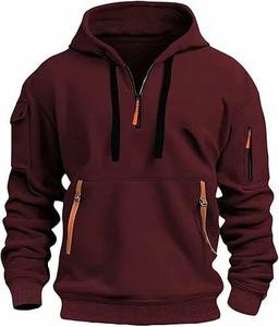 Sudadera de Invierno de Felpa Suave de Lujo, Corte Regular Informal, Práctico Bolsillo Tipo Canguro, OEM/ODM Disponible, Estilo Relajado, Cálida y Acogedora - Product Image 5