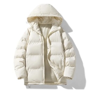 Chaqueta Bomber de Invierno con Capucha y Cremallera, Color Sólido, con Logotipo Personalizado, para Hombre y Mujer, Elegante, Transpirable, Cortavientos, para Exteriores - Product Image 4