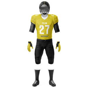 Uniformes de football américain pour adultes de haute qualité, respirants, en spandex/polyester, avec coutures renforcées, option grandes tailles - Product Image 4
