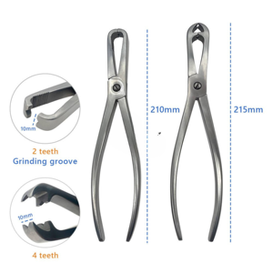 Pinza de sujeción ósea de acero inoxidable para cirugía ortopédica, eléctrica, de calidad confiable, OEM, marca privada de SurgiRight - Product Image 1