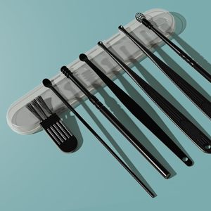 Top Selling Complete 8-Piece Ear Pick Earwax Removal Kit Ear Cleansing <b>Tools</b> with Curette Cleaning Brush and <b>Storage</b> <b>Box</b> - Product Image 5