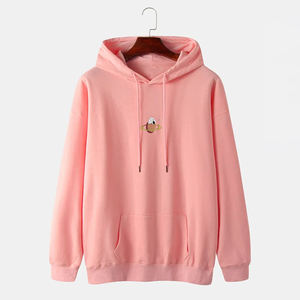 Super calidad 380gsm algodón pulóver polar Sudadera con capucha de gran tamaño diseño bordado hombro caído estilo liso personalizable ODM - Product Image 1