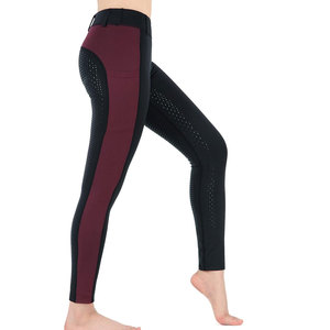 Leggings de equitación de cintura alta con ajuste elástico para mayor soporte y comodidad durante la montada. - Product Image 4