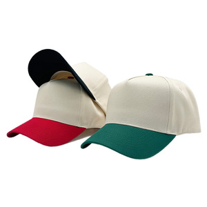 Sombrero de camión de bloque de color de 5 paneles, sombrero de deportes al aire libre, unisex personalizado, gorras de béisbol con logotipo bordado de poliéster/algodón a la venta - Product Image 3