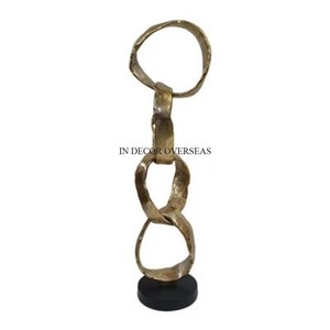 Trendy Pattern Arrival Eye Catching Look Round Shape Sculpture With Gold Plated Metal Designer Base <b>Stand</b> In Impressive Price - Product Image 6