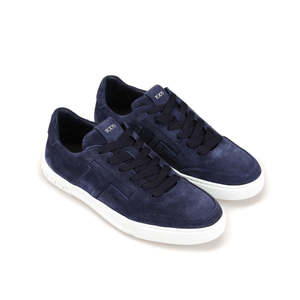 Sneakers da Uomo Tod's in Camoscio Blu Imbottite, Taglia 6.5, Stile Basket - Product Image 2