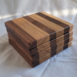 Dessous de verre en noyer Dessous de verre en bois de noyer-Qualité supérieure - Product Image 6