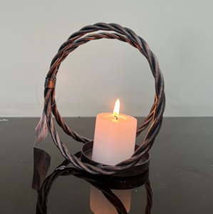 Candelero con forma de hoja de Metal alto, diseño agradable, portavelas de pilar de inauguración de la casa, decoración de Navidad para el jardín del hogar - Product Image 5