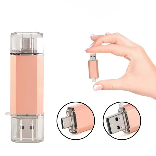 Portable USB 3.0 Data Storage OTG USB Flash Drive High Performance Type C 2 in 1 USB-C and USB-A Dual Interface USB