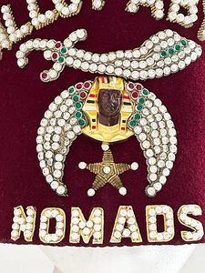 Vtg Shriners Mason Jeweled Tassel Fez Hat Pins Masones Sombrero masónico - Product Image 4