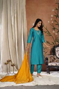 ผ้าไหมโรมันทำจากผ้า Dupatta สำหรับใส่เฉลิมฉลองงานเปิดตัว - Product Image 5