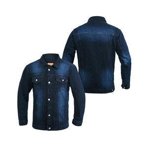 แจ็กเก็ตผ้าเดนิมสำหรับผู้ชายเสื้อแจ็คเก็ตผ้าฝ้ายมีสไตล์และทนทาน - Product Image 1